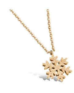 Cilla Jewels ketting Goudkleurig Snowflake Pendant