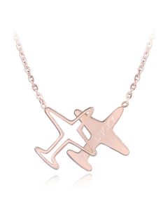 Cilla Jewels ketting Plane rosegoud Verguld