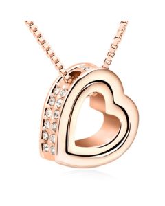 Cilla Jewels kettinghanger hartje Rosegoudkleurig