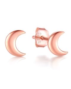 Cilla jewels dames oorknoppen 925 Zilver Moon Rose