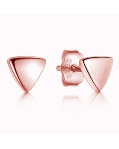 Cilla jewels dames oorknoppen 925 Zilver Triangle Rose