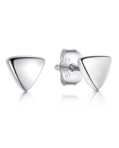Cilla jewels dames oorknoppen 925 Zilver Triangle zilver
