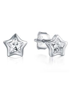 Cilla jewels dames oorknoppen 925 Zilver Zirkonia Stars zilver