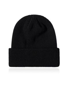 Dames Muts Beanie geribbeld - Zwart