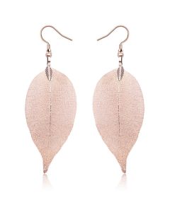 Dames oorhangers Blad oorbellen Leaf Rose