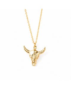 Deja Jewels Goudkleurige Dames Ketting met Stierenkophanger