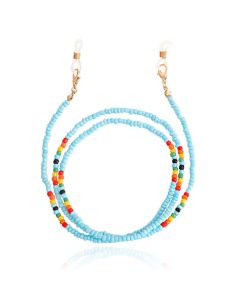 Deja Jewels Lichtblauw Bohemian Koord voor Zonnebril of Leesbril