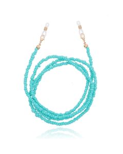 Deja Jewels Turqoise Koord voor Zonnebril of Leesbril met Kraaltjes