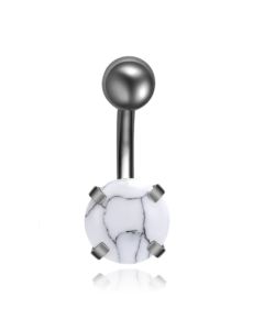 Edelstaal Navelpiercing LGT JWLS - Howliet & Gunmetal