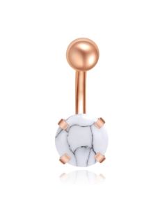 Edelstaal Navelpiercing LGT JWLS - Howliet & RosÃ© Goud