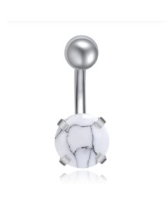 Edelstaal Navelpiercing LGT JWLS - Howliet & Zilver