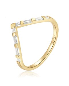 Elenza .925 Zilveren Ring met Enkelvoudige Zirkonia