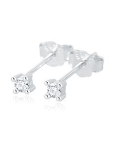 Elenza .925 Zilveren Studs met Zirconia – 2mm