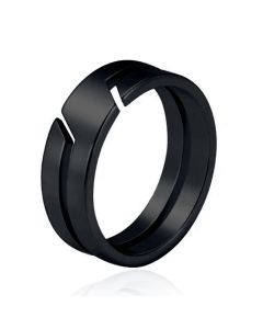 Exclusieve LGT JWLS Zwarte RVS Ring voor Heren – Moderne Stijl