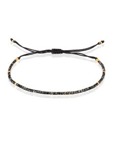 Fijn Kralen Armbandje van Memphis - Zwart