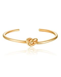 Goudkleurige Edelstaal Damesarmband met Knoop