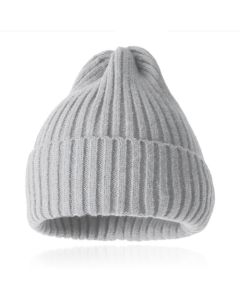 Grof gebreide Beanie Muts Grijs - Ruim model
