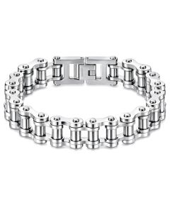 Heren armband Edelstaal Biker Chain Silver