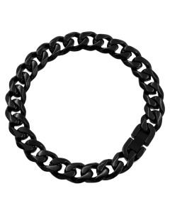 Heren armband Edelstaal Link chain Black 10mm