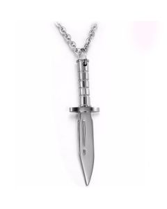 Heren hanger Edelstaal Dagger Silver
