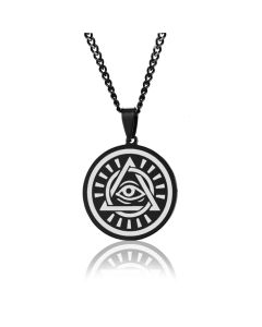 Heren ketting Edelstaal Mendes Eye of Povidence