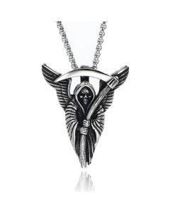 Heren ketting Magere Hein Zilverkleurig Edelstaal