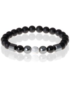 Heren kralen armband Lucky Stone Howliet