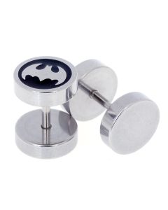 Heren oorbellen Fake Ear Plug Bat