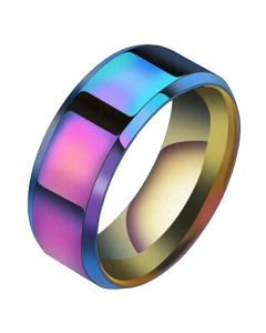 Heren ring Titanium Multicolor 8mm