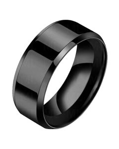 Heren ring Titanium Zwart 8mm