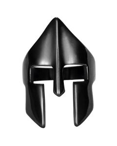 Herenring edelstaal Spartan Mask Black