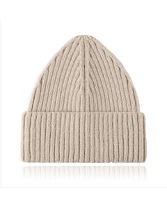 Korte Beanie Muts - Cappuccino