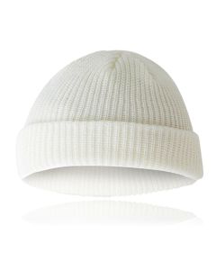 Korte Beanie Rond Model Wit