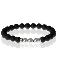 Kralen armband Memphis Agaat Silver Beads