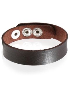 Leren armband LGT Jewels Verstelbaar Bruin