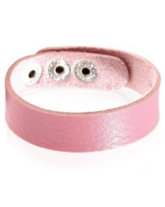 Leren armband LGT Jewels Verstelbaar Roze