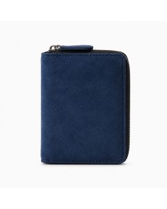 LGT JWLS Blauwe Unisex Pasjeshouder met Rits van PU Leer