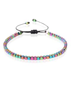 LGT JWLS Dames Armband - 4mm Cube Multi