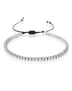 LGT JWLS Dames Armband - 4mm Cube Zilver