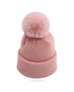 LGT JWLS Dames Beanie in Roze - Met Pompon