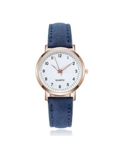LGT JWLS Dameshorloge met Eenvoudige Uitstraling en Lichtgevende Details Blauw