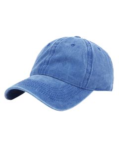 LGT JWLS Effen Baseball Cap met Faded Look - Blauw