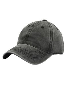 LGT JWLS Effen Baseball Cap met Faded Look - Zwart