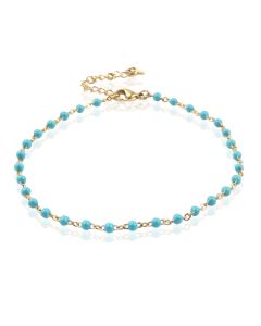 LGT JWLS Enkelband Emaille Lichtblauw