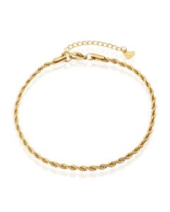 LGT JWLS Enkelband Rope Goud - 3mm
