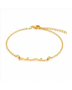 LGT JWLS Goudkleurige Mama Armband van Edelstaal