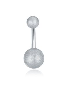 LGT JWLS Navelpiercing Matte afwerking - Zilver