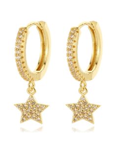 LGT JWLS Oorringen met Ster Hanger - Star Gold