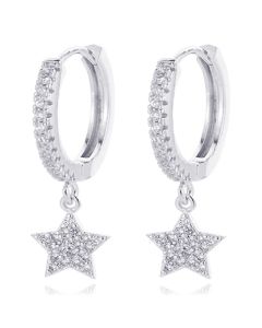 LGT JWLS Oorringen met Ster Hanger - Star Silver