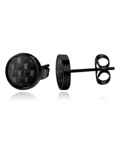 LGT JWLS Stud Oorbellen - Carbon Zwart